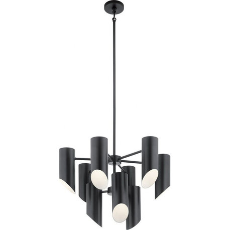 Kichler Lighting 52162BK Trentino - 9 Light 2-Tier Chandelier - 17.5 Inches Tall