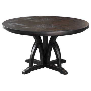 Uttermost Maiva Round Black Dining Table, 25861