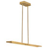 Fredrick Ramond Tangent Small Adjustable Led Linear, Lacquered Brass