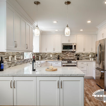 Redondo Beach White Transitional Kitchen