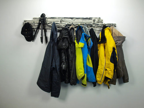 Exclusive driftwood coat rack // Black & White