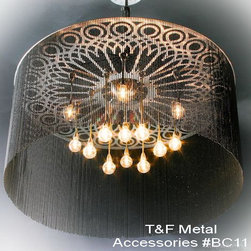 Bead chain chandelier - Lighting