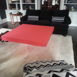 Coffee Table - cross base with color top - Products