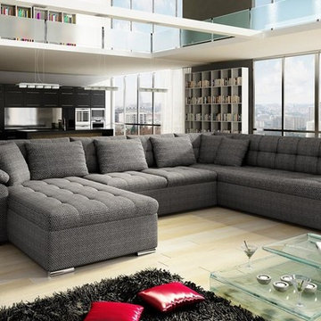 European sectional sleeper sofa CLARA
