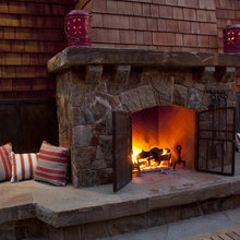 Backyard fireplaces