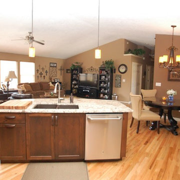 After looking into living room area.