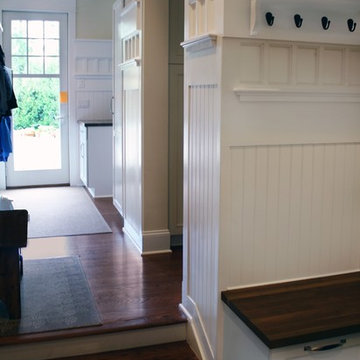 Luxury Basement Remodel, Mudroom, Built-ins