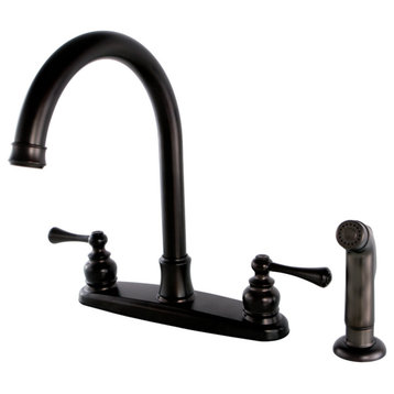 Kingston Brass FB779.BLSP Vintage 1.8 GPM Standard Kitchen Faucet - Oil Rubbed