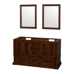 Antique Bathroom Vanities in Cherry Finish - Bathroom Vanities And Sink Consoles