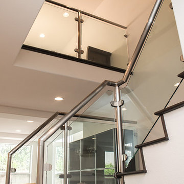 Glendale - Stairwell Railing Leading to New Loft
