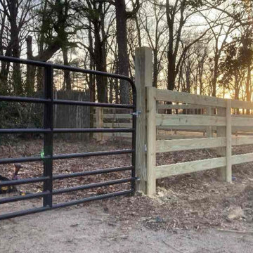 Rail Fence + Cattle Gate Repair.