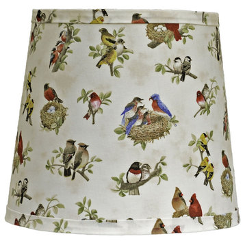 Beautiful Birds Shade, 10", Empire with Clip-on Fitter
