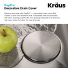 CapPro Removable Decorative Drain Cover, Stainless Steel