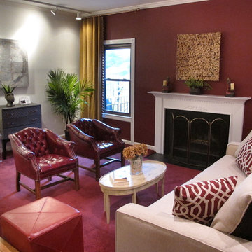 Staging a living Room-Before and After