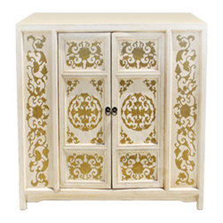 Venetian Cabinet Cream - Accent Chests And Cabinets
