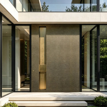 Custom Oversized Textured Pivot Entry Door