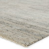 Jaipur Living Origin Knotted Solid Area Rug, White and Gray, 6'x9'