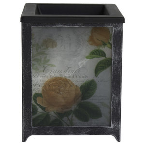 Scentsationals Scented Rose Blooms Full Size Wax Warmer Metal Glass Grey Modern Home Fragrances By Clickhere2shop