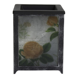 Scentsationals Scented Rose Blooms Full Size Wax Warmer Metal Glass Grey Modern Home Fragrances By Clickhere2shop