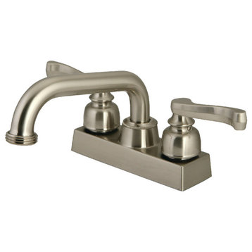 Kingston Brass 2-Handle Laundry Faucet, Brushed Nickel