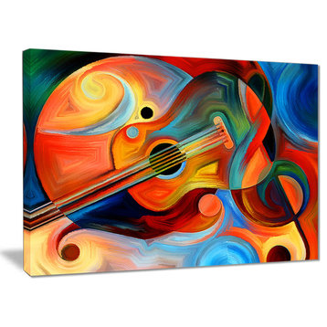 "Music and Rhythm" Abstract Canvas Print, 20"x12"