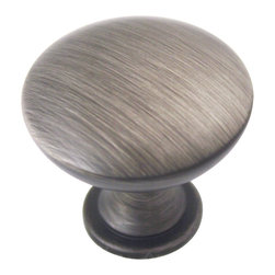 Cosmas - Cosmas 5305 Round 1/4" Diameter Cabinet Knob, Antique Silver - Cabinet And Drawer Knobs