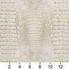 White And Taupe Alligator Faux Leather Vinyl By The Yard, By the Yard