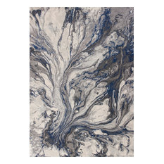 Illusions 6202 Gray Watercolors Rug, 9'10"x13'2"