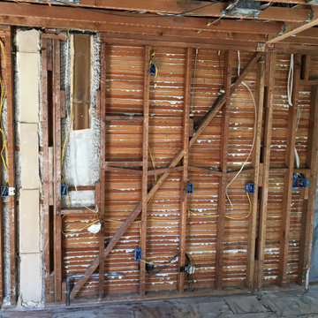 PROGRESS PIC of RANGE WALL! Rough Electric & Framing