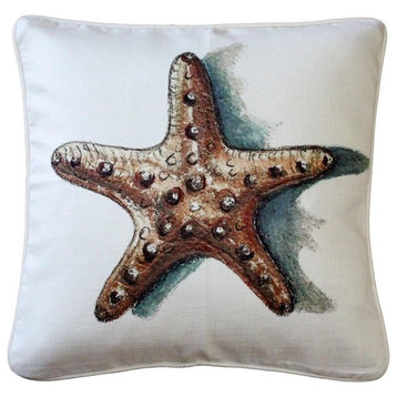 Tracy Upton Ponte Vedra Star Fish Throw Pillow, 20"x20"