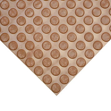 Goodyear Coin-Pattern Rubber Flooring --  3.5mm x 36" x 5ft - Brown