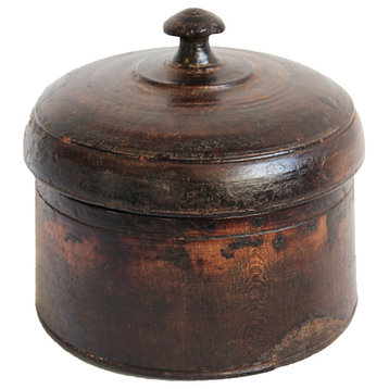 Consigned Vintage, Nepal Wood Jar