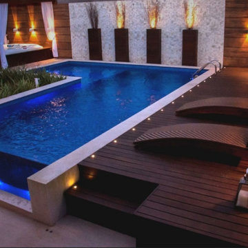 Fiberglass Pool with deck