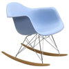 Modway Furniture Rocker PP Plastic Lounge Chair, Blue EEI-147-BLU