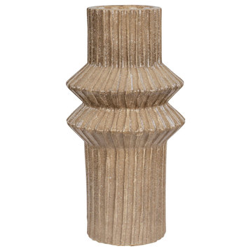 Varaluz 445VA06A Primea 6"W Ceramic Vase - Brown Mud
