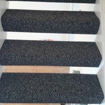 Wrap around stair carpet