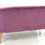 Cromarty Velvet Loveseat, Plum