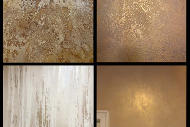 Decorative wall finishes samples