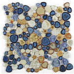Pearl Drop Ineriors Design - Growing Blue 11.50 x 11.50 - Growing Blue Growing Blue 11.5 X 11.5 Modern Mosaic