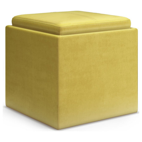 Rockwood Cube Storage Ottoman with Tray