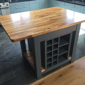 Oak and painted Kitchen Island