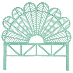 Kouboo peacock deals rattan headboard