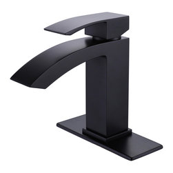 RBROHANT - Vessel Sink Bathroom Faucet Deck Mounted with Matte Black Color - Bathroom Sink Faucets