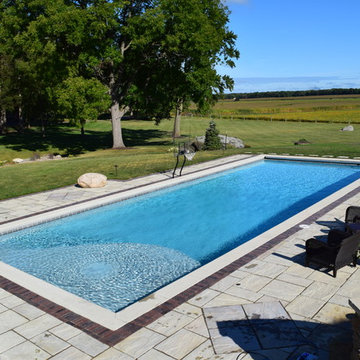 Custom Concrete Inground Pool with Laminar Jets - Independence, Iowa