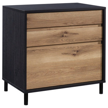 UrbanPro Engineered Wood and Metal 2-Drawer Lateral File in Raven Oak