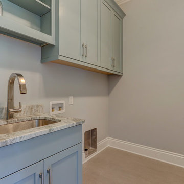 Fantasy Brown Marble Laundry Room