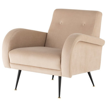 Eunice Occasional Chair Nude Velour