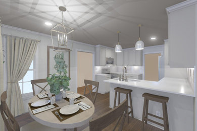 Transitional dining room photo in Other
