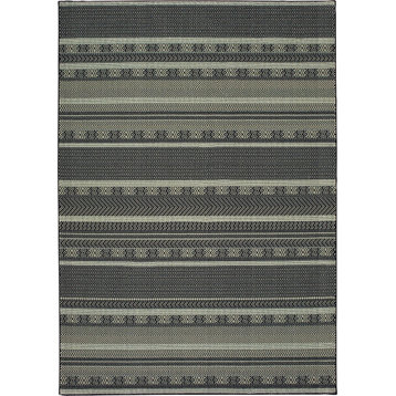 Oriental Weavers Luna 1802K Black/Ivory Area Rug 6' 7'' X  9' 6''