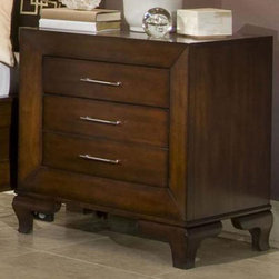 AICO Furniture - Portrait Vue Night Stand - 24518 - CLOSEOUT - Fabric
